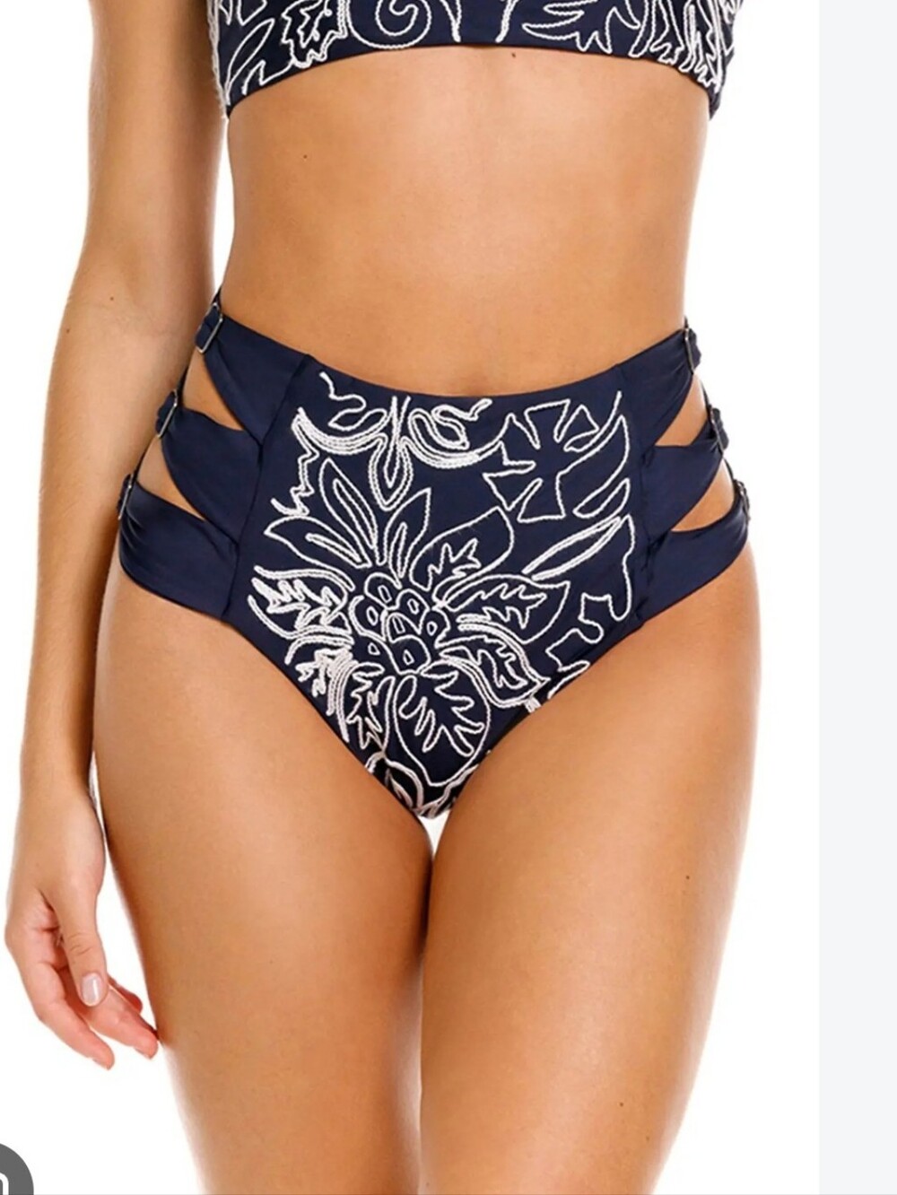 New!Agua Bendita Willa Reversible High-Waist Cutout Bikini Bottom